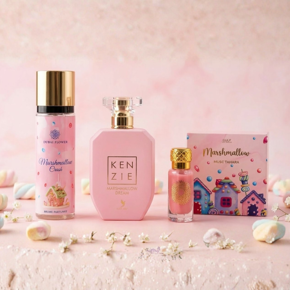 LOT KENZIE MARSHMALLOW DREAM + BRUME MARSHMALLOW CRUSH + MUSC TAHARA MARSHMALLOW