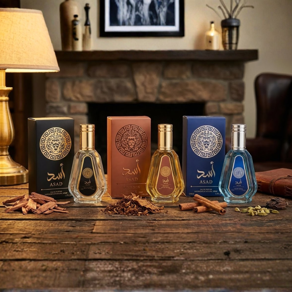 LOT DE 3 PARFUMS ASAD 50ML